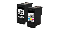 Complete set of 2 Canon PG-240XL and CL-241XL Compatible High Yield Inkjet Cartridges